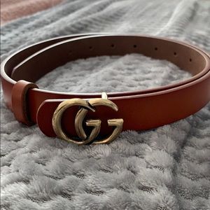 Brown Double G Fashion belt